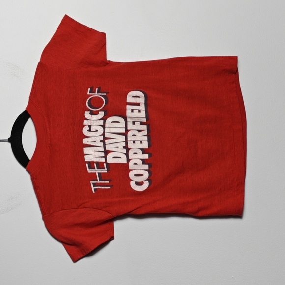 THE MAGIC OF DAVID COPPERFIELD Vintage 1980's Kids Shirt Single Stitch Size Med - Picture 10 of 16